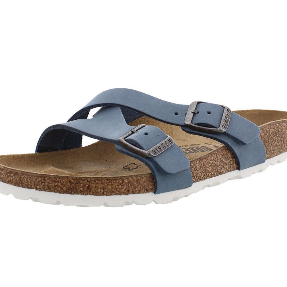 Birkenstock Yao Nubuck Sandals In Dove Size 41 10-10.5